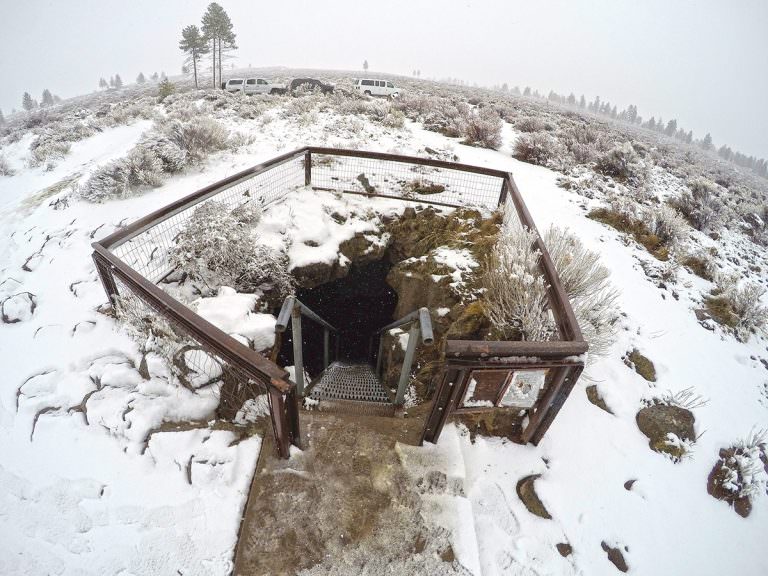 entrance to a cave