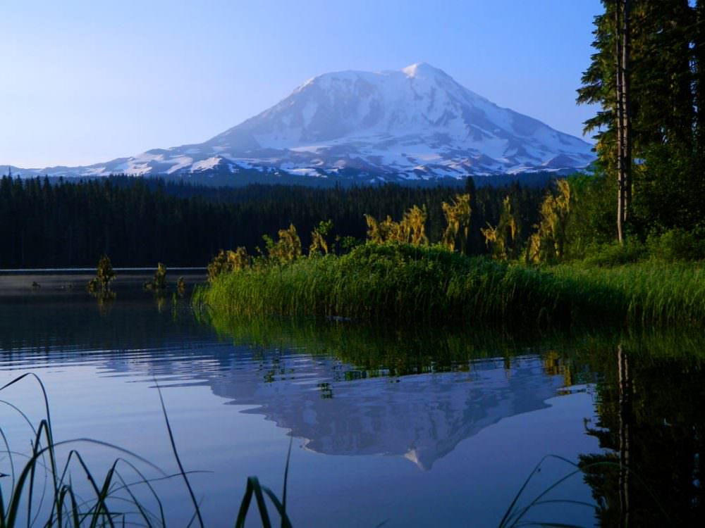 camping at mt adams