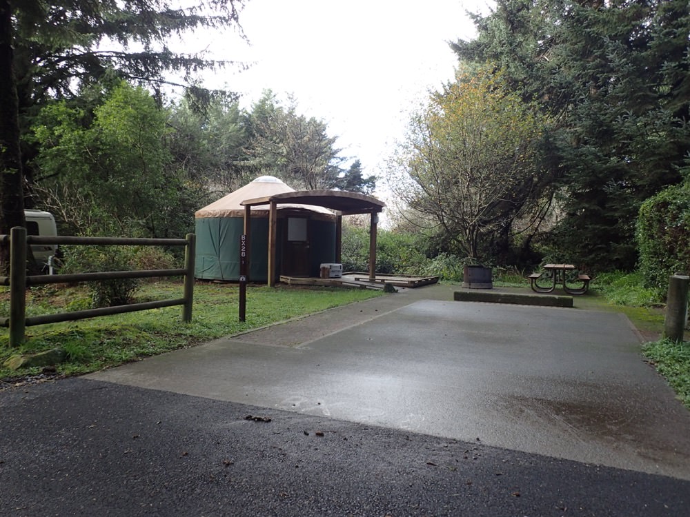 harris beach state park yurt