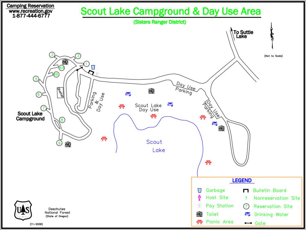 Suttle Lake Campground Map