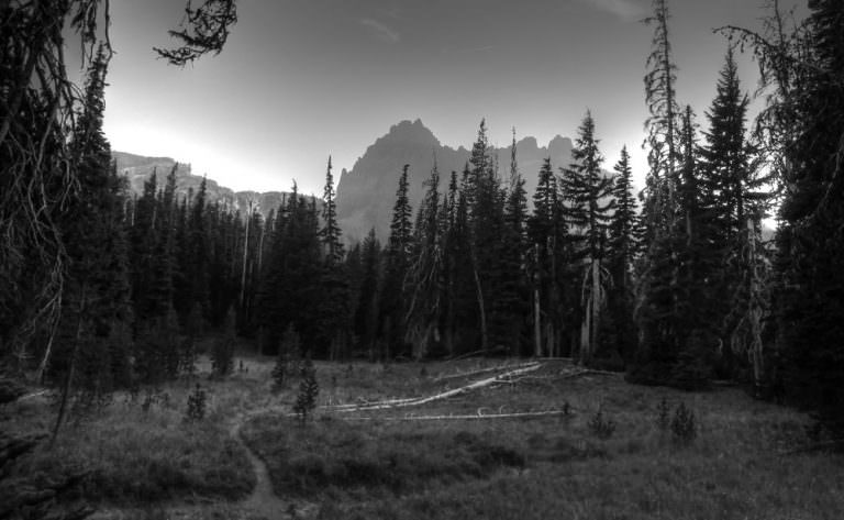 Canyon Creek Meadows Hike - Canyon Creek B W 768x473