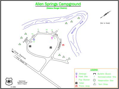 Allen Springs Campground - Metolius River, Central Oregon