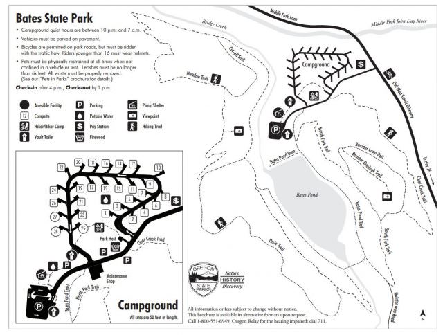 Bates State Park Campground - Blue Mountains, Central Oregon