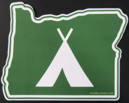 Oregon Tent Sticker - Image 3